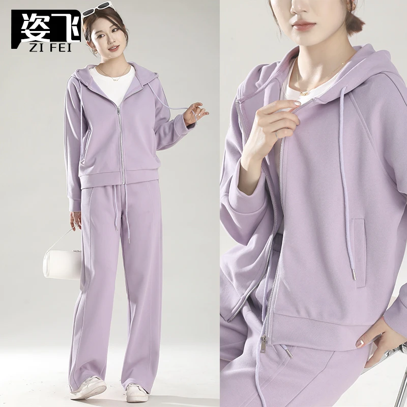 【秋季两件套】上衣+裤子新款运动休闲减龄套装宽松显瘦两件套