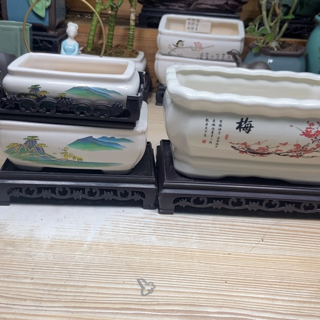 瓷片陶瓷花盆陶瓷艺术