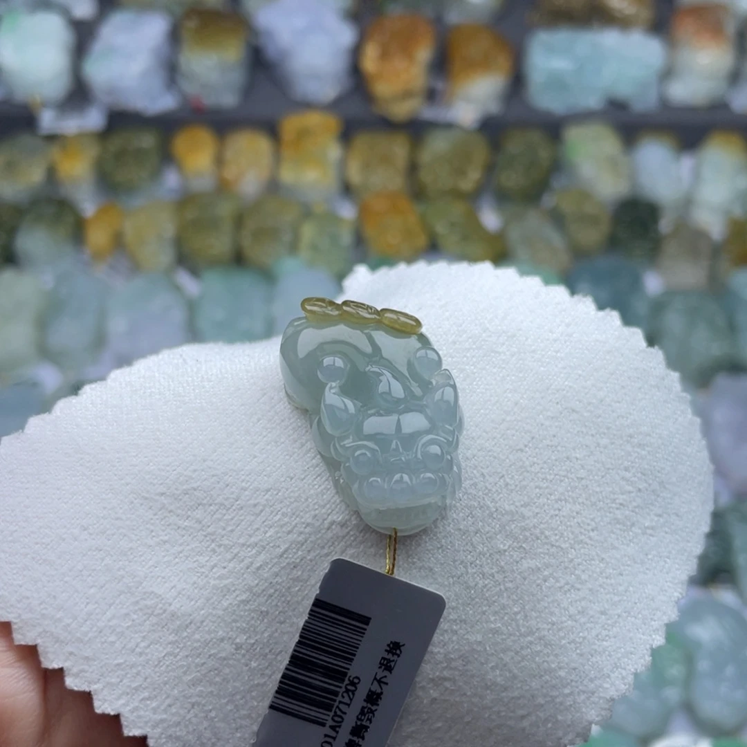 翡翠未镶嵌颈饰貔貅7