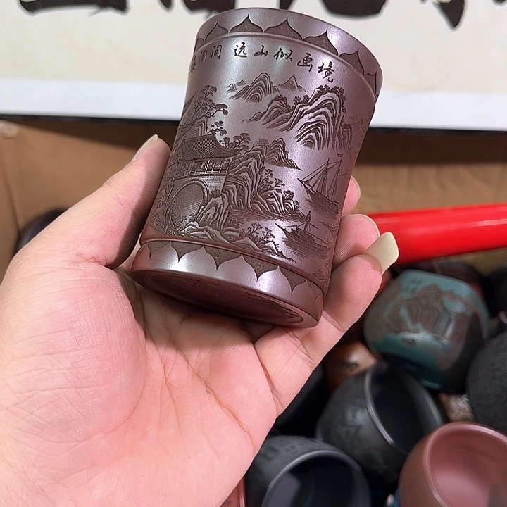 茶杯紫砂全手工紫砂主人杯