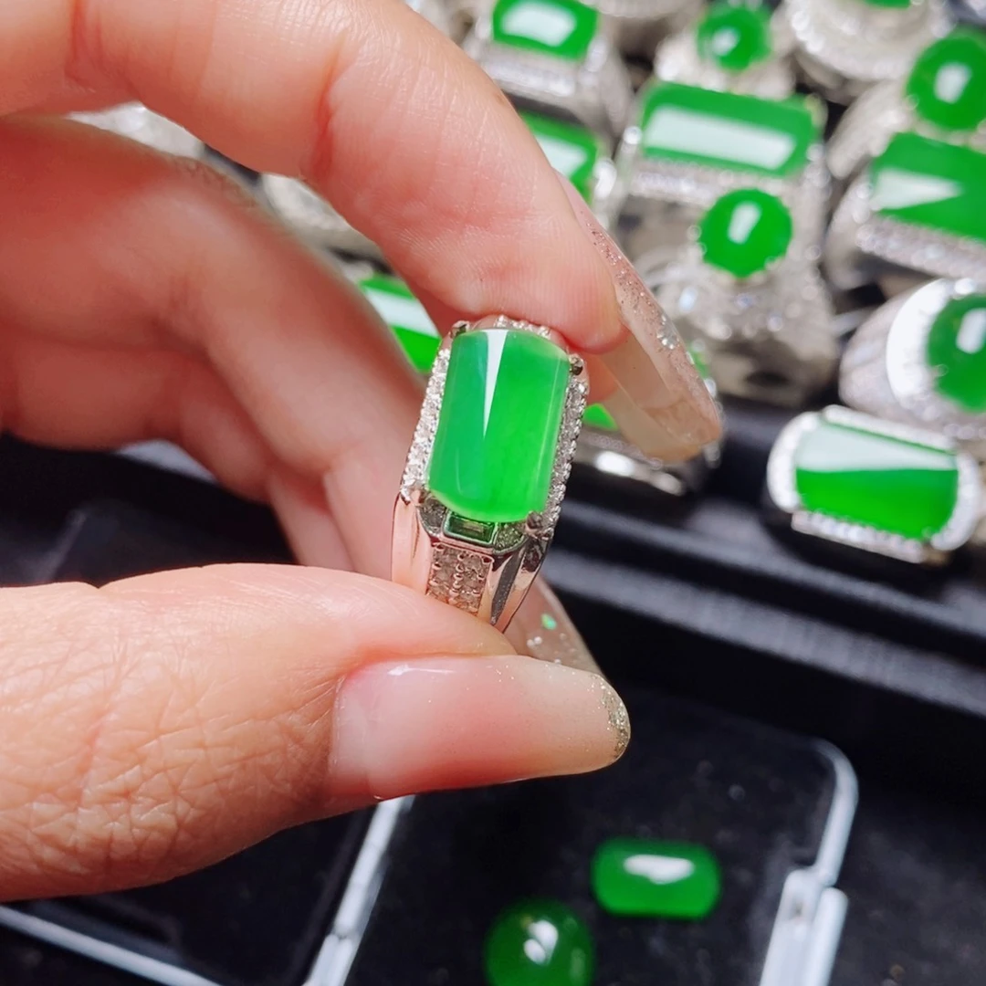 未镶嵌戒指翡翠天然翡翠正品
