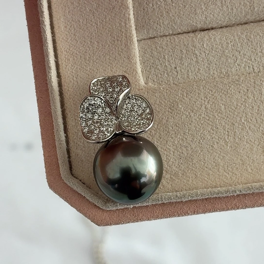 海水珍珠颈饰银S925镶嵌