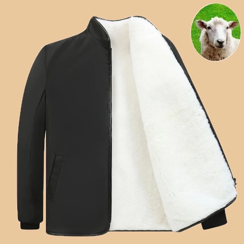 新款冬季皮毛一体派克服内胆不可拆卸加绒加厚皮毛一体