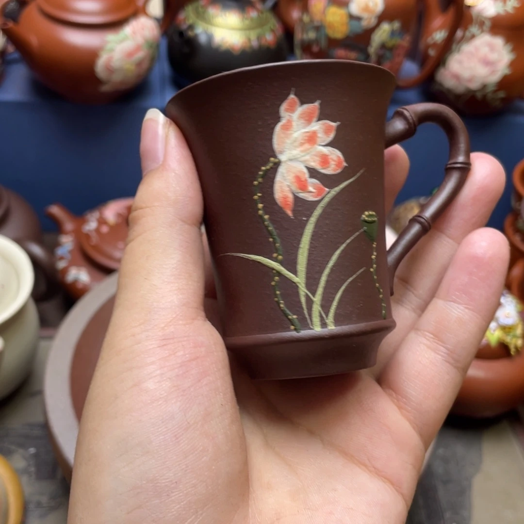 茶杯紫泥紫砂主人杯60cc