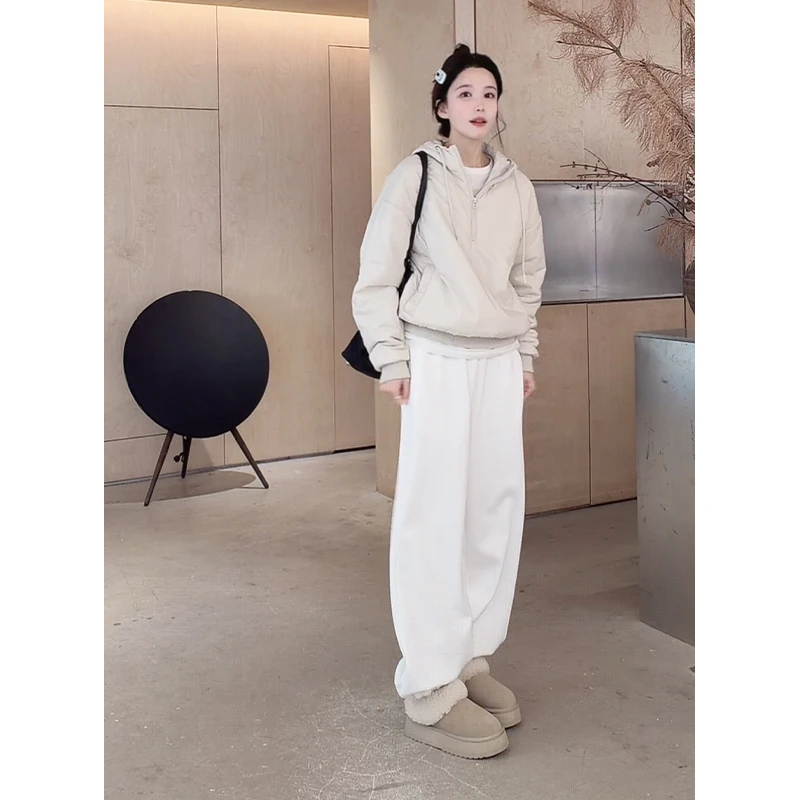 Z.blues【吸粉裤 加绒】多色入好穿好搭强捻加厚束脚卫裤YZUIIE9968