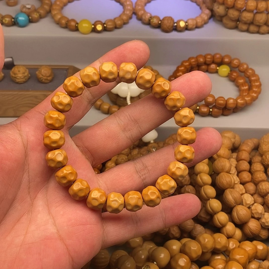 太***趙猴头核桃手串小奶酪