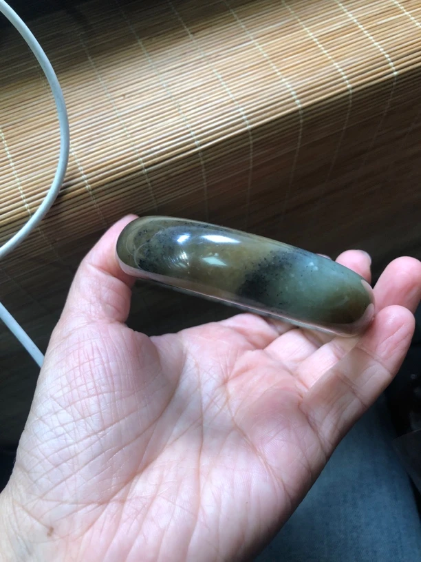 和田玉楼兰三色镯子