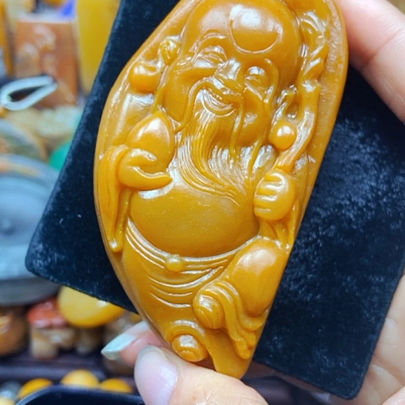 【闪购商品】未镶嵌石英质玉（黄龙玉）吊坠(不含链)