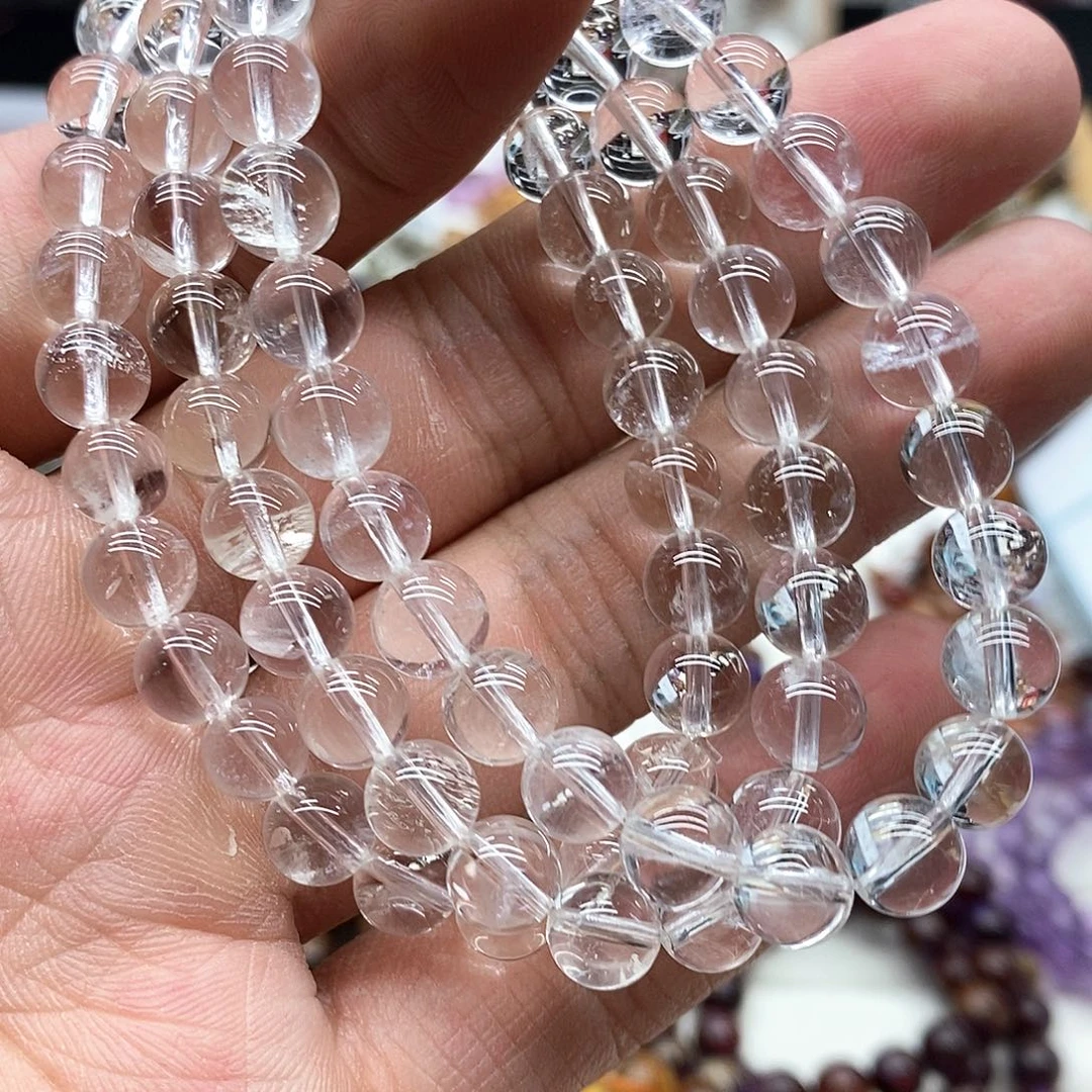 水晶手串未镶嵌多样性发货发一条