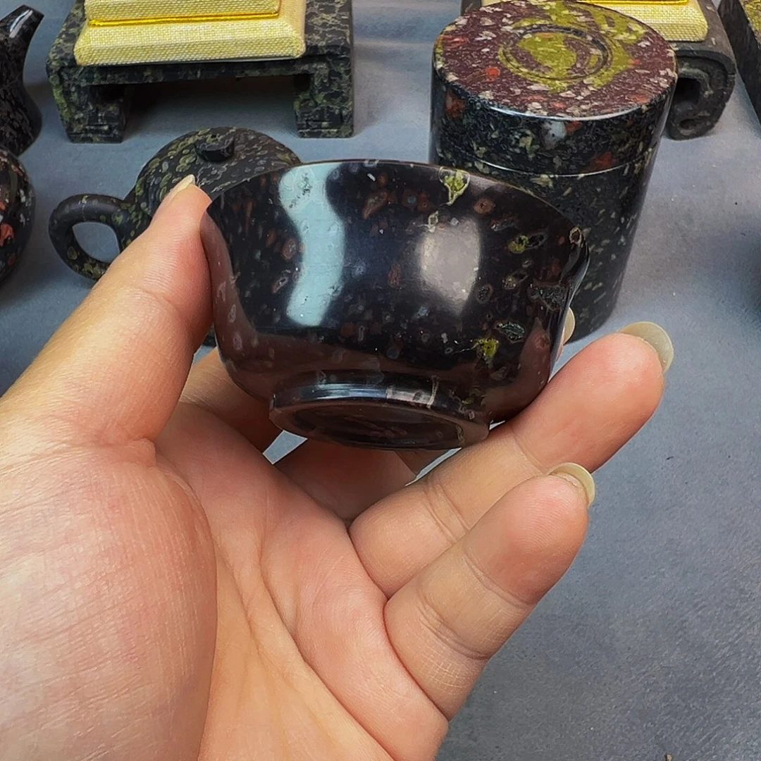 梅花玉品茗杯茶周边微瑕