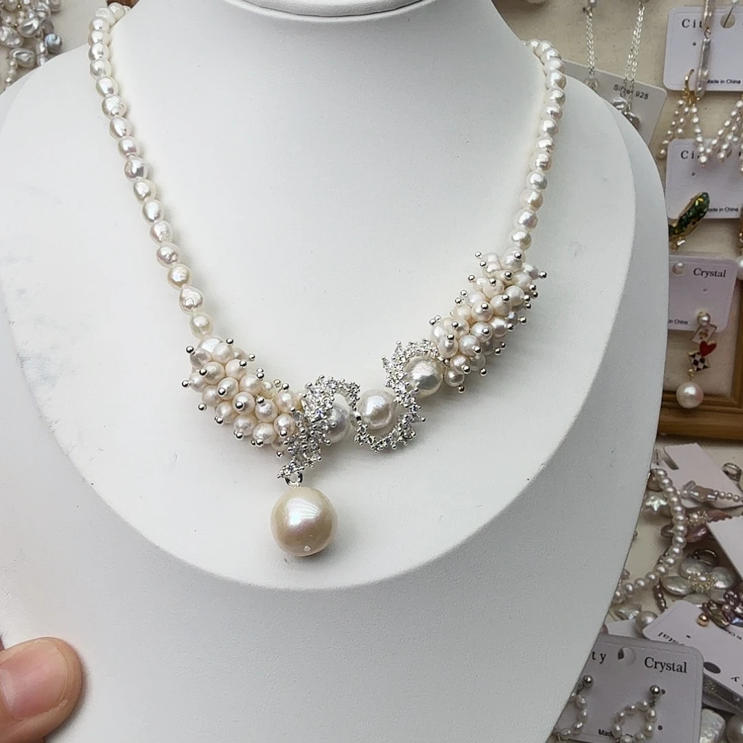 颈饰未镶嵌淡水珍珠