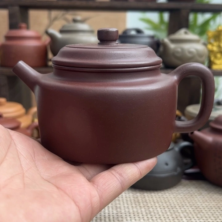 茶壶紫砂宜兴原矿紫砂半手德钟300CC
