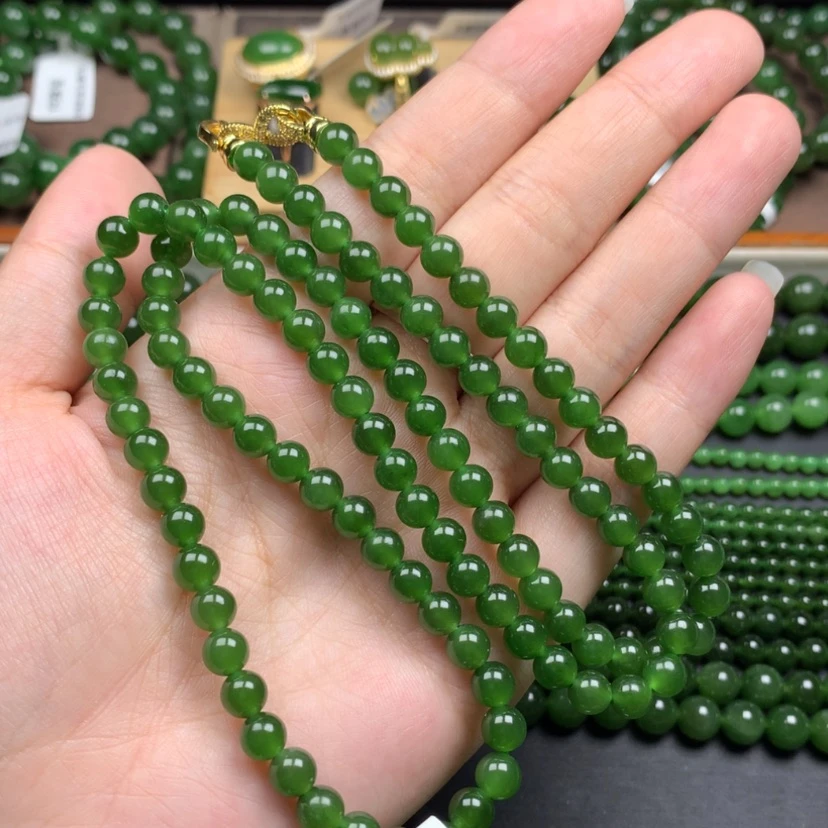 【闪购商品】颈饰未镶嵌和田玉（碧玉）考***狗6m