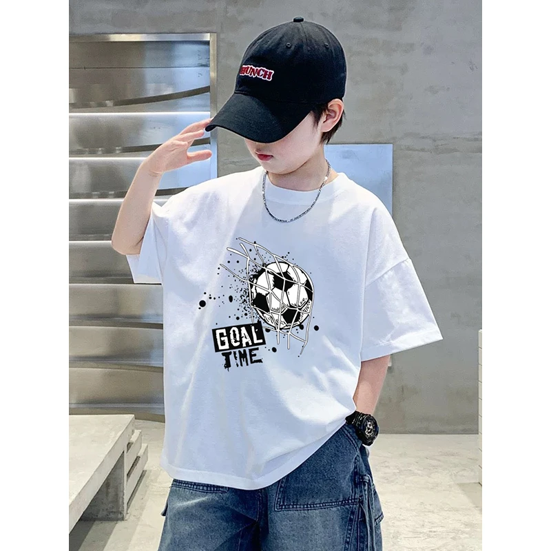 吸汗卡通动漫短袖夏季排汗男童T恤帅气男孩炸街中大童印花t恤韩版