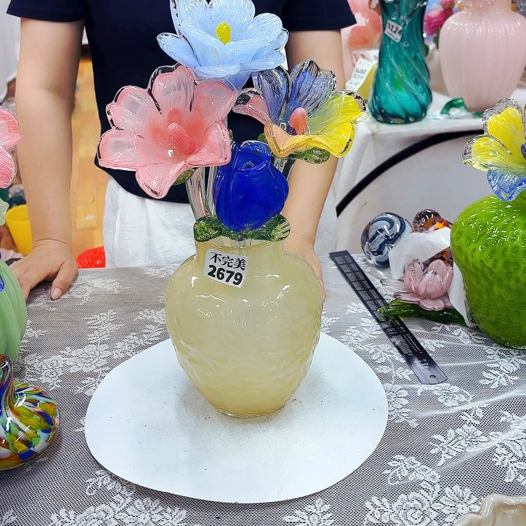 琉璃花瓶花器摆件艺术品