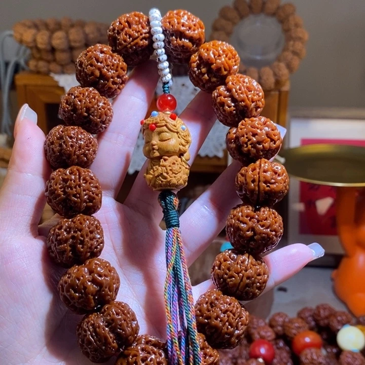 金刚菩提手串195玉华满肉18颗手持度母