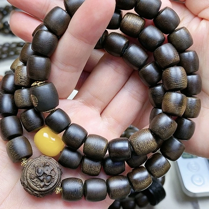 沉香手串*️****越南芽庄白奇楠沉水料