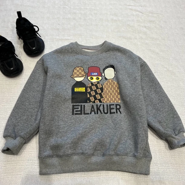 15251高端潮流时尚百搭休闲加绒圆领卫衣A15-4-3米B6-1-4