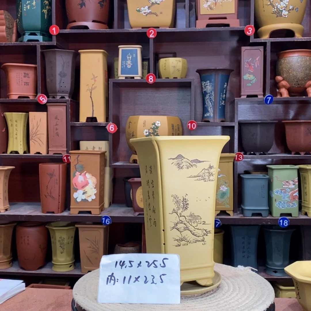 紫砂艺术紫砂花盆