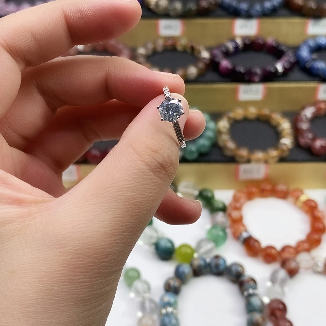 未镶嵌水晶手链戒指