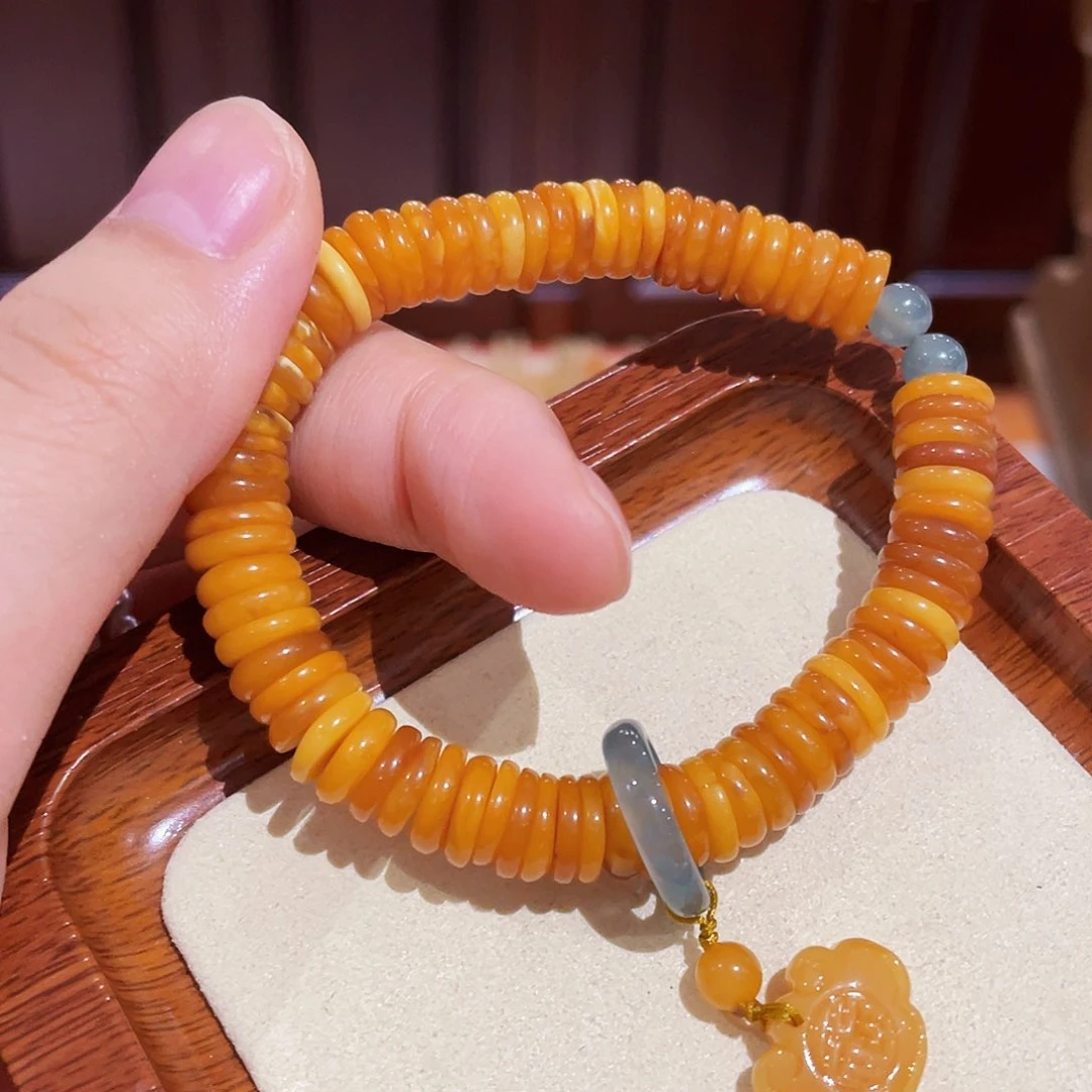 蜜蜡手链未镶嵌手串