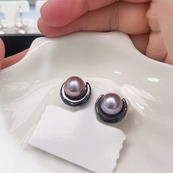 淡水珍珠银S925镶嵌新号开播特价福利耳饰