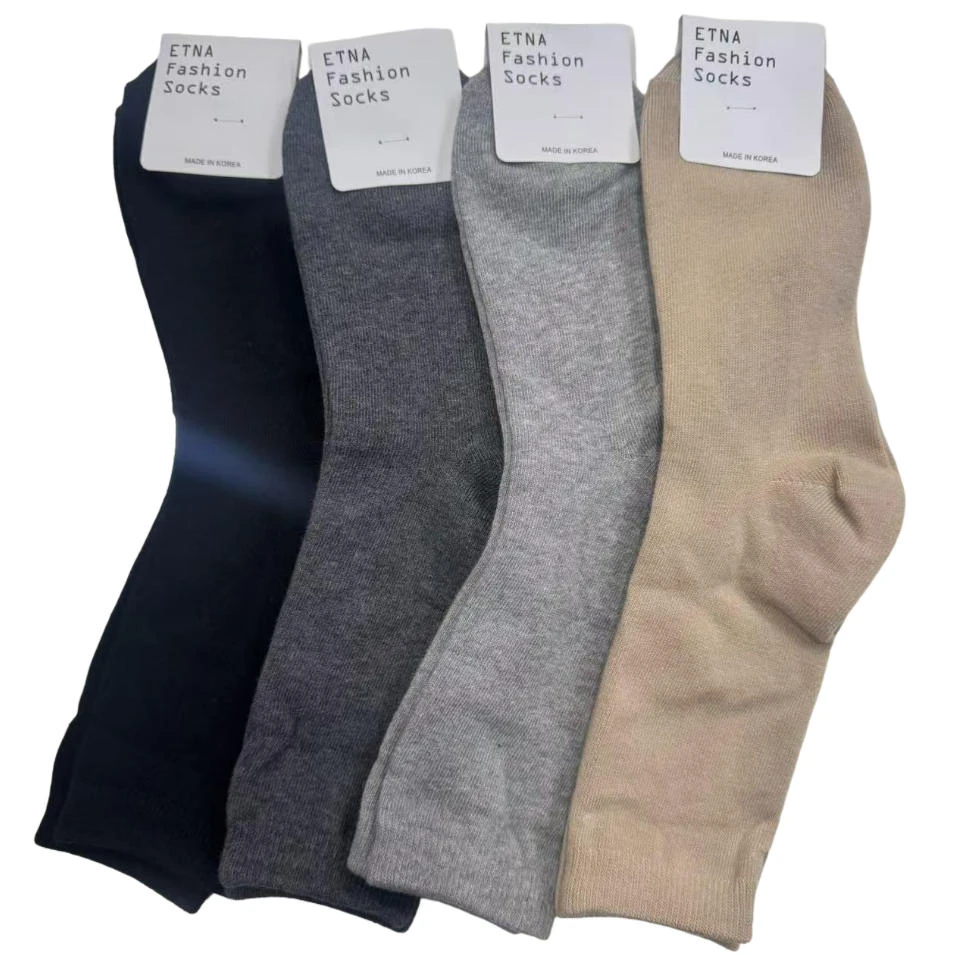 成宝袜行-女士袜子-四季纯棉平纹-长筒袜