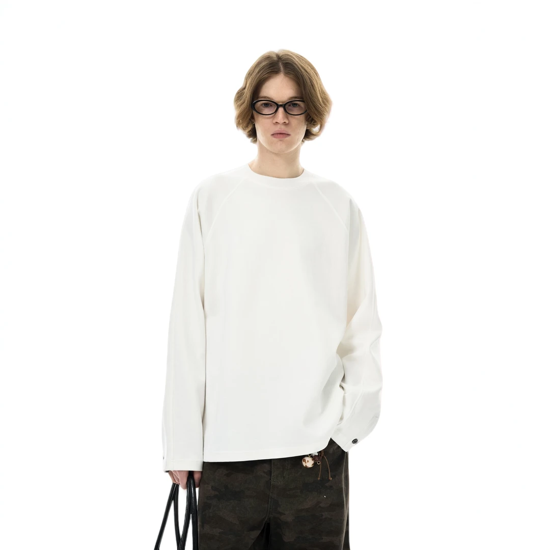 【二掌柜 】25春季百搭极简长袖卫衣T恤