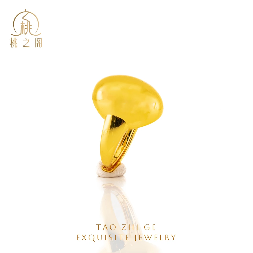 铜合金戒指 鸽子蛋戒指开口设计AS1048