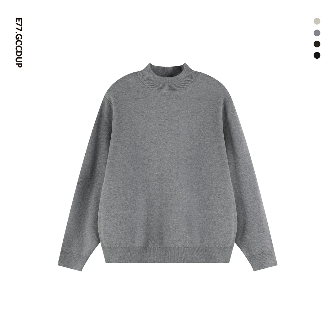 GCCDUPE77『时光旅人』重磅加厚加绒半高领基础简约休闲针织毛衣