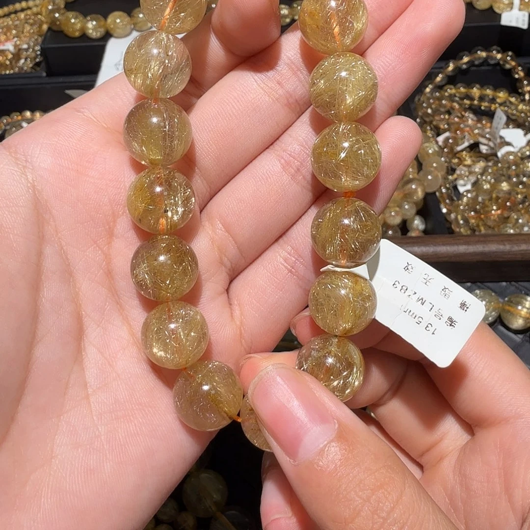 乐***垚发晶未镶嵌手链天然金发晶