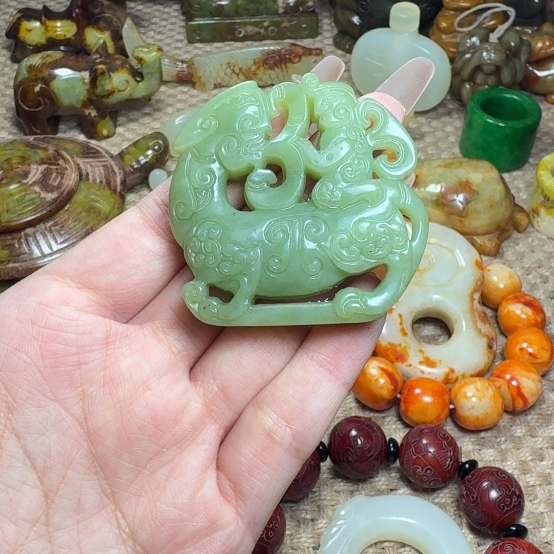 白玉菩提吊坠挂件