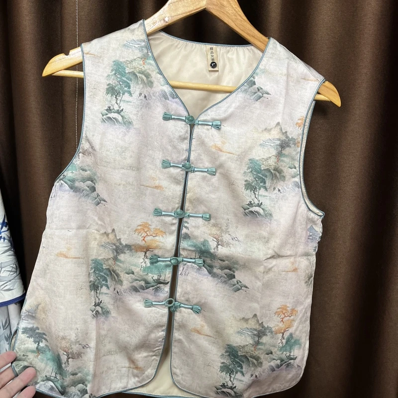 QAL003 江南烟雨 时尚素雅马甲