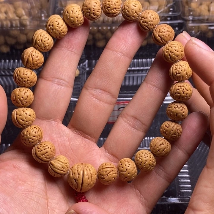 桃核手串纯野生磨盘