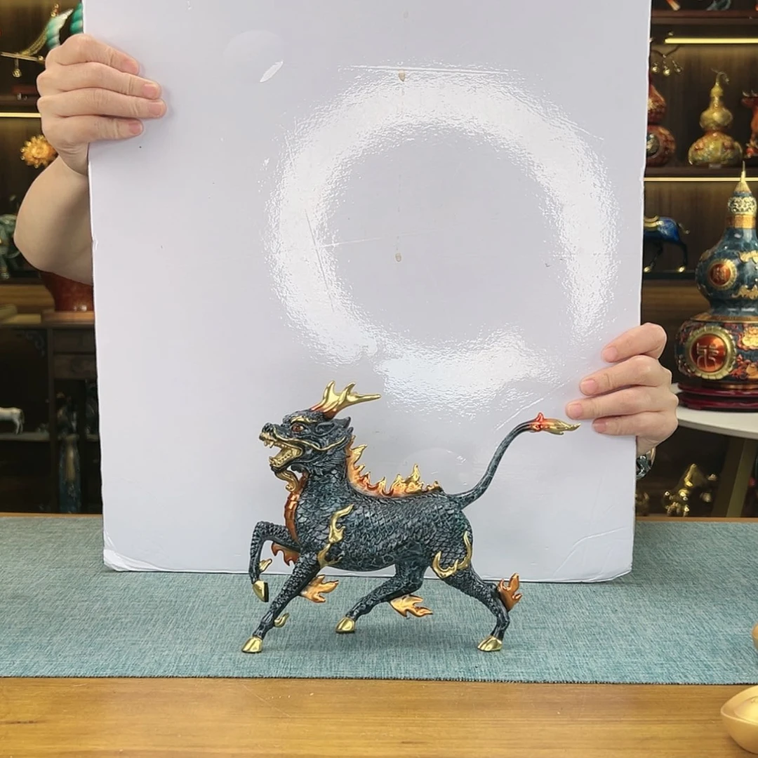 【闪购商品】玉*全铜水麒麟单只右长21