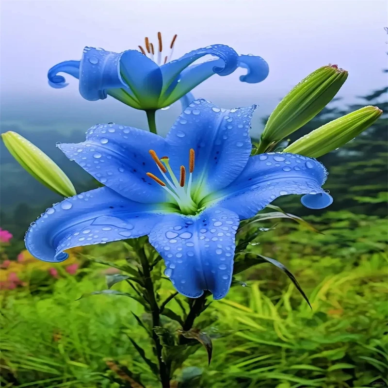 现货进口香水百合种球室内阳台盆栽花卉绿植培养栽培浇水园艺种植