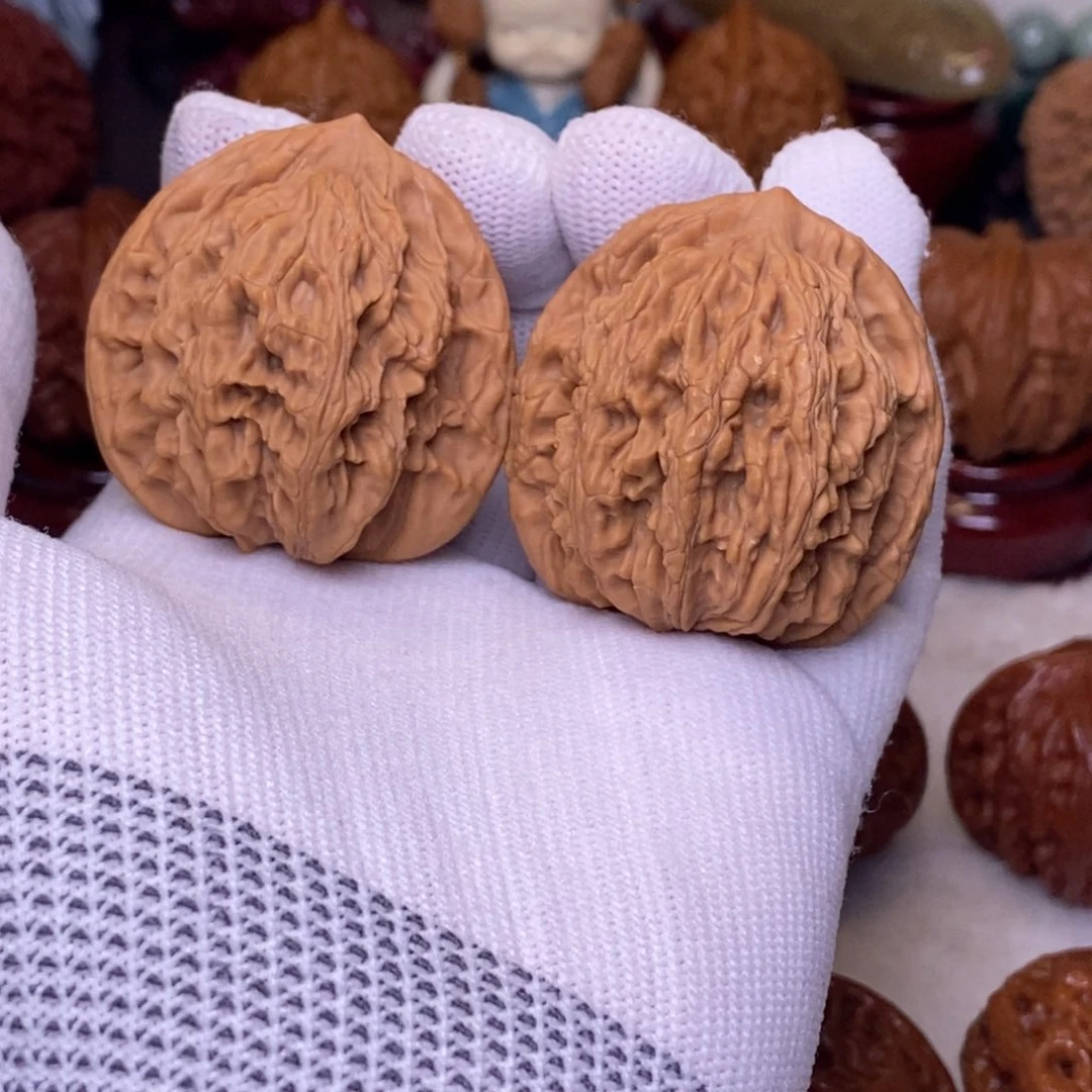 吊坠文玩核桃40 麦穗虎头