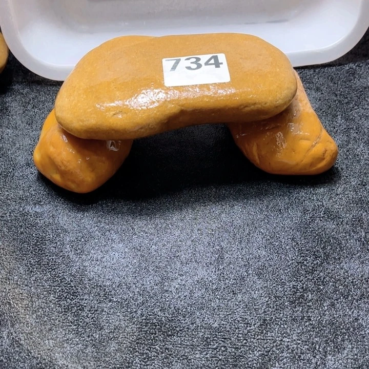 貍***手工艺品琉璃木头人