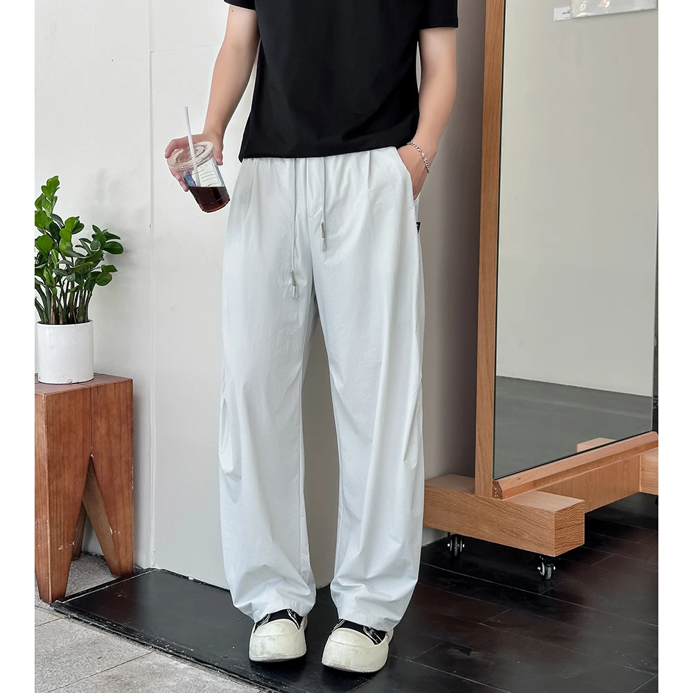2025年新款夏季薄款凉感透气运动休闲裤男女通勤高级感百搭直筒裤