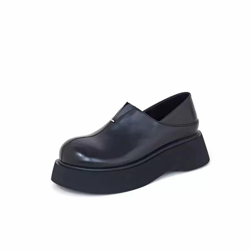 〖秋尔〗NIANNIAN2025年新款厚底增高乐福鞋英伦风时尚百搭休闲鞋