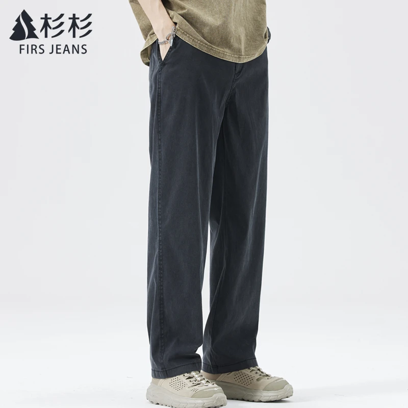 FIRS JEANS杉杉秋冬季休闲裤男2025新款男士百搭宽松牛仔裤子男款