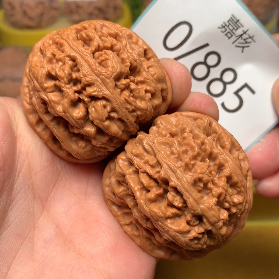 文玩核桃把件肉球粗筋43