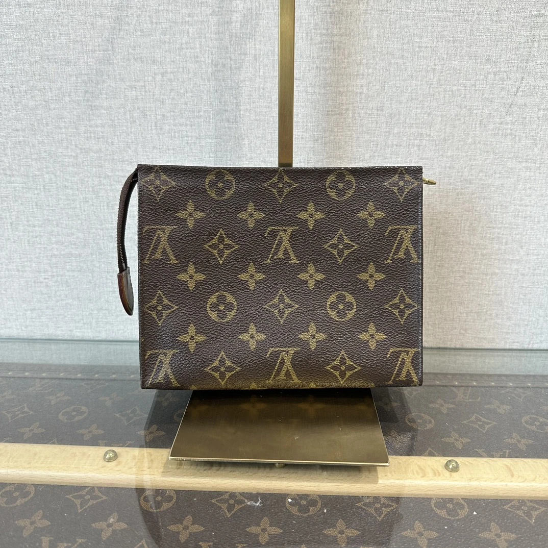 95新 LouisVuitton/路易威登 经典老花满印洗漱包 91645