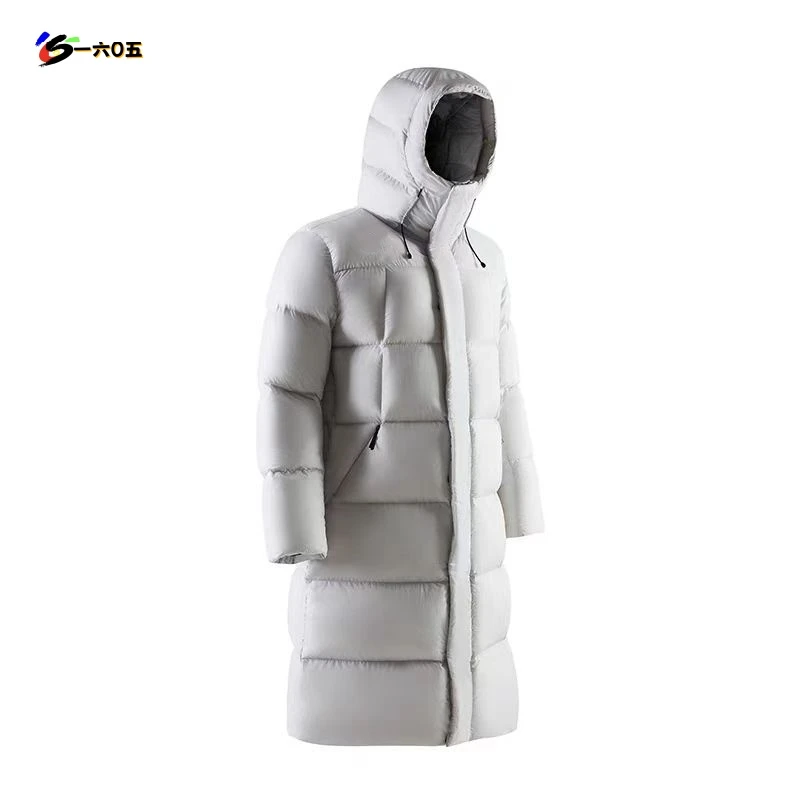 SC24069高蓬松长款男女防风保暖连帽鹅绒服