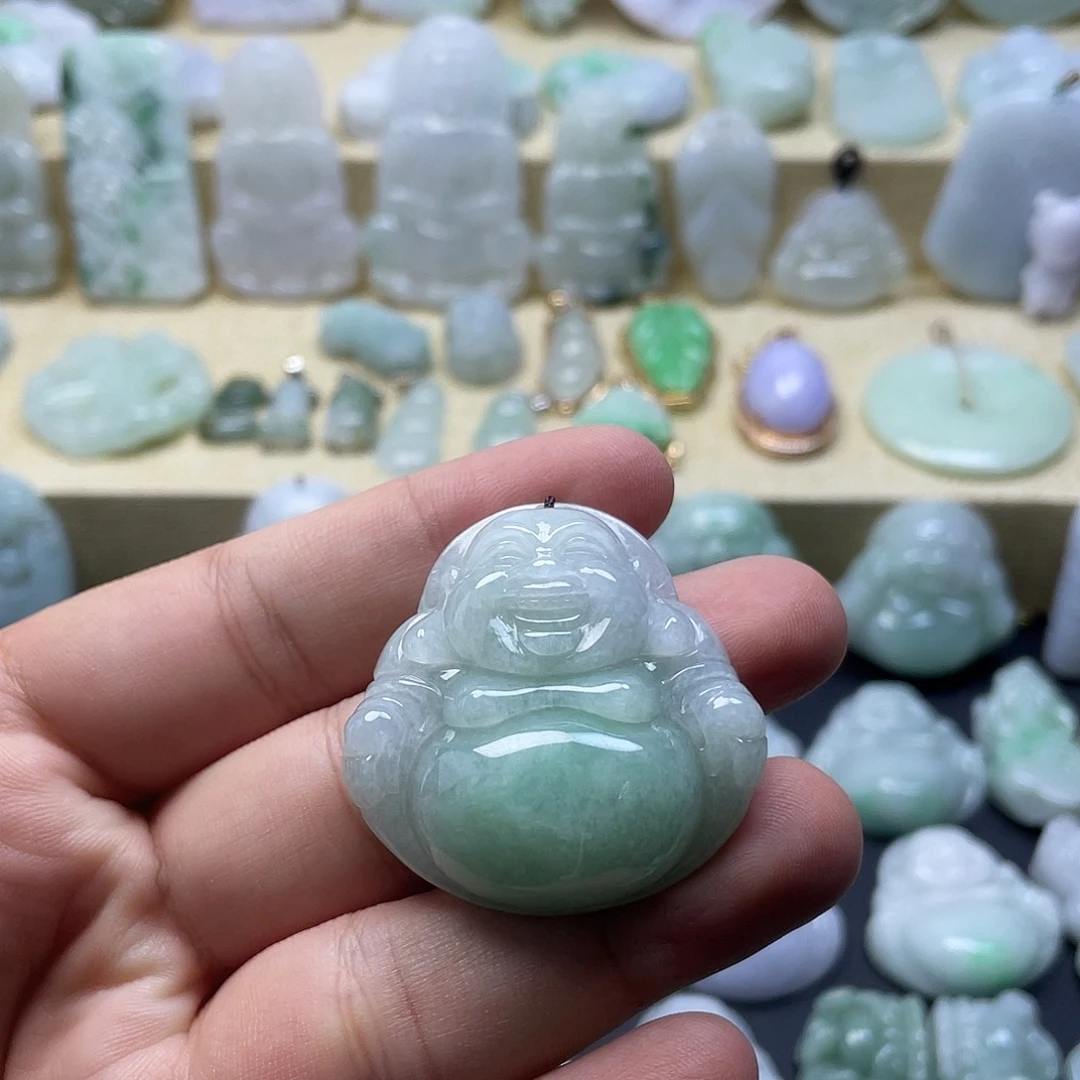 成***厂颈饰未镶嵌翡翠纯天然翡翠
