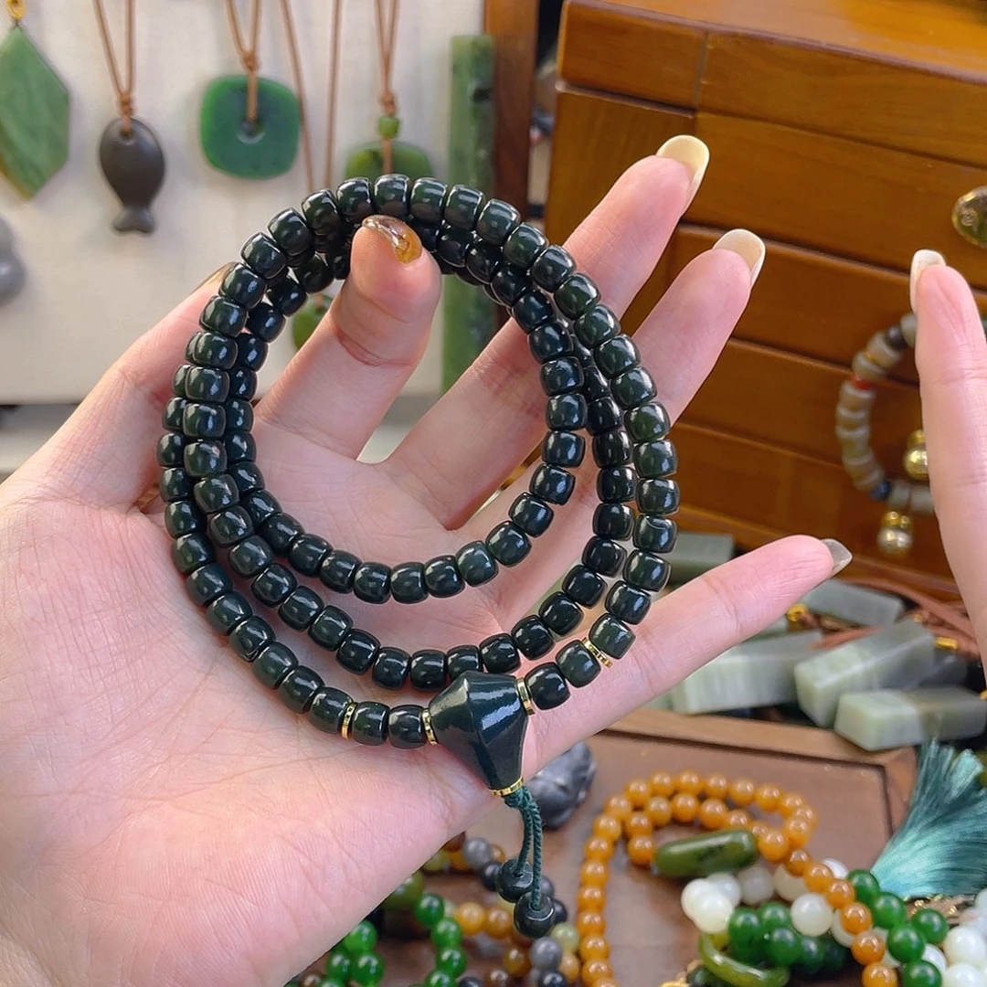 和田玉未镶嵌手链