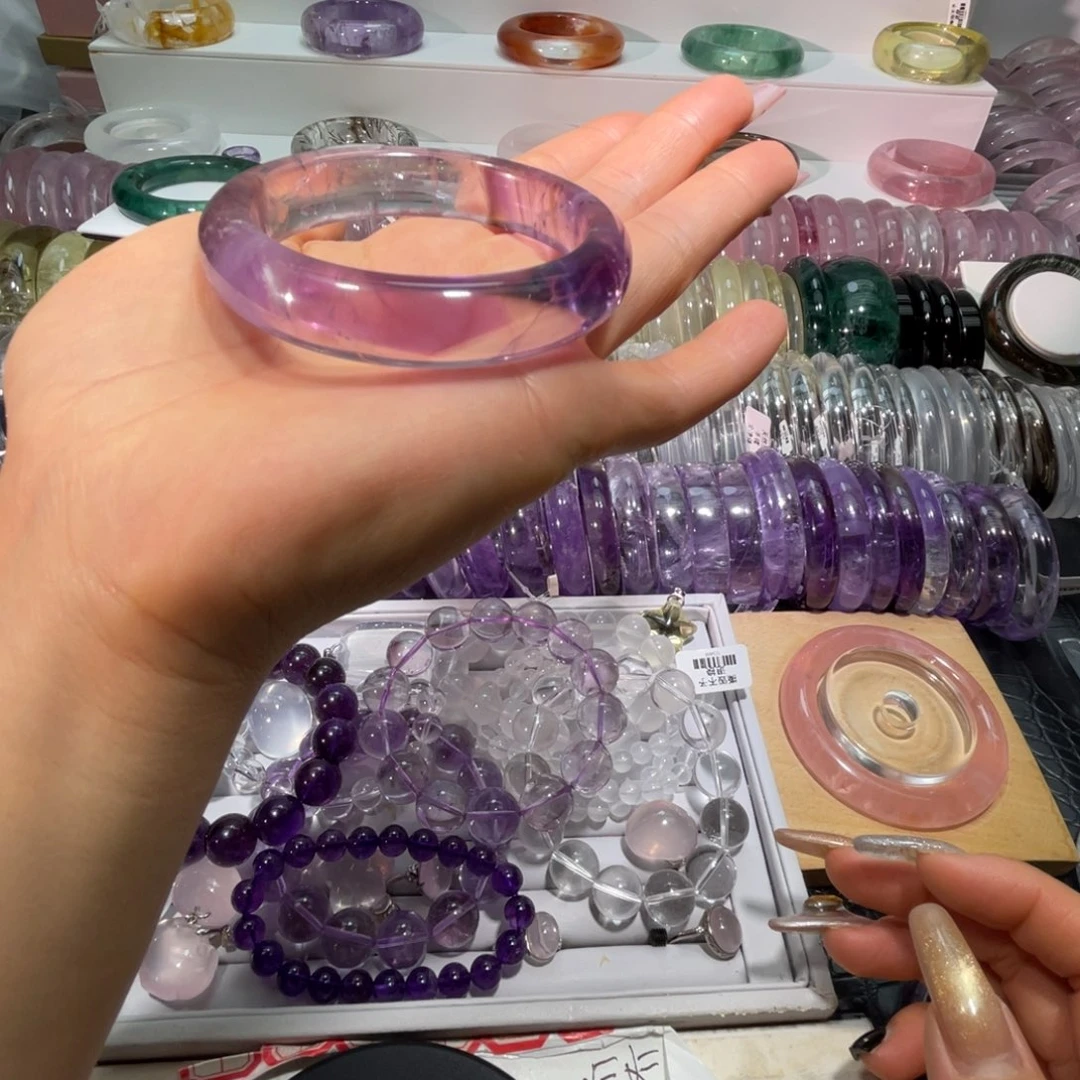 未镶嵌水晶手镯手镯54.7圈口7号