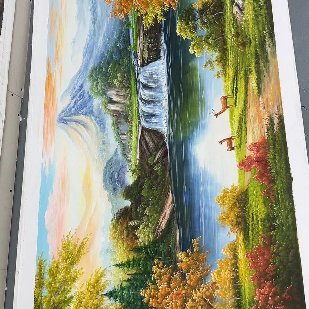 油画海选只仔仔细细