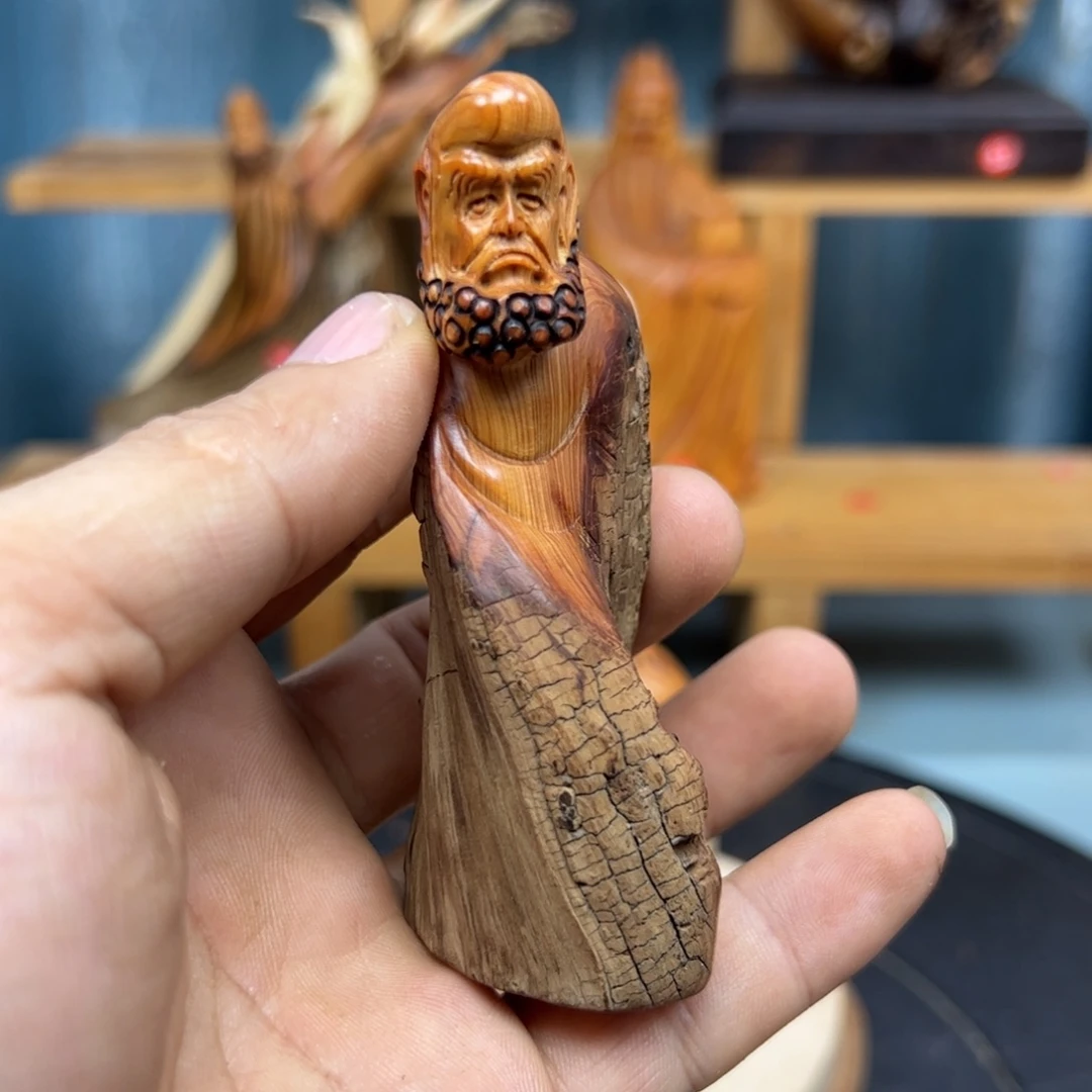 木秋*崖柏木摆件手把件