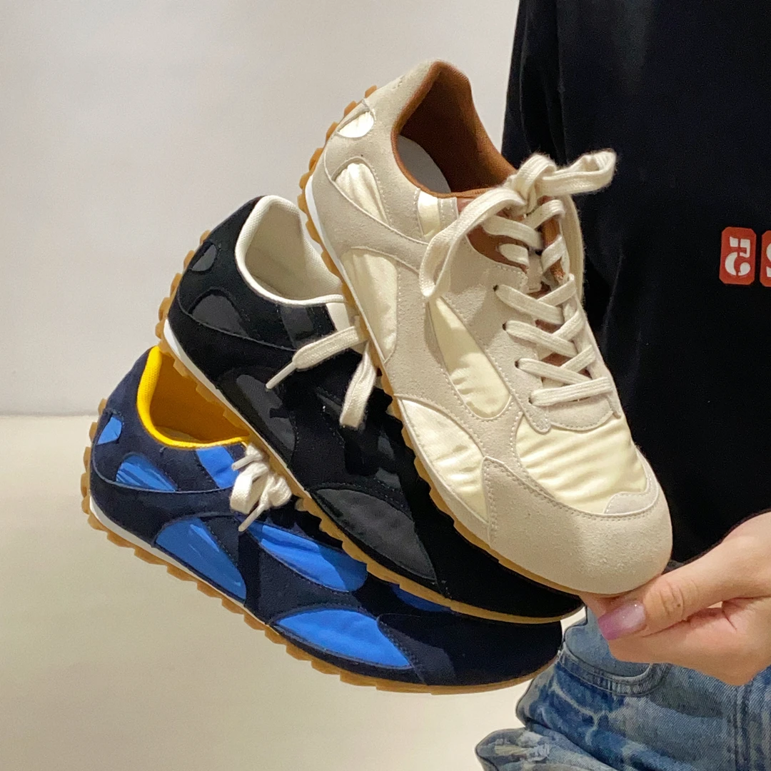 休闲运动板鞋户外大头球鞋登山跑步旅游健身厚底阿甘德训鞋女